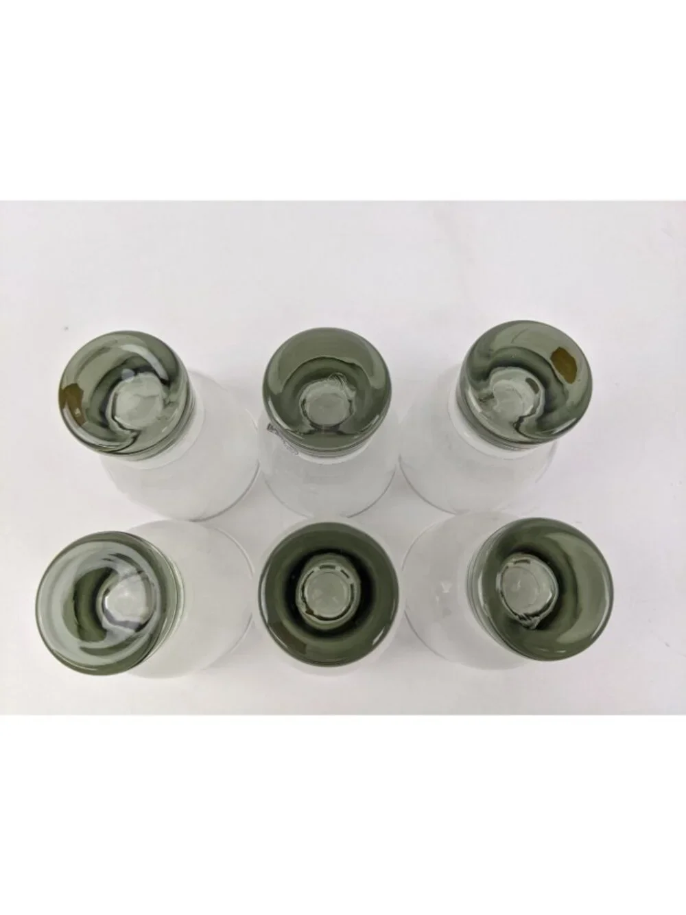 Vintage Kastrup Holmegaard Smoke Gray Canada Cocktail x 6 - 4 oz Glasses w/ Box